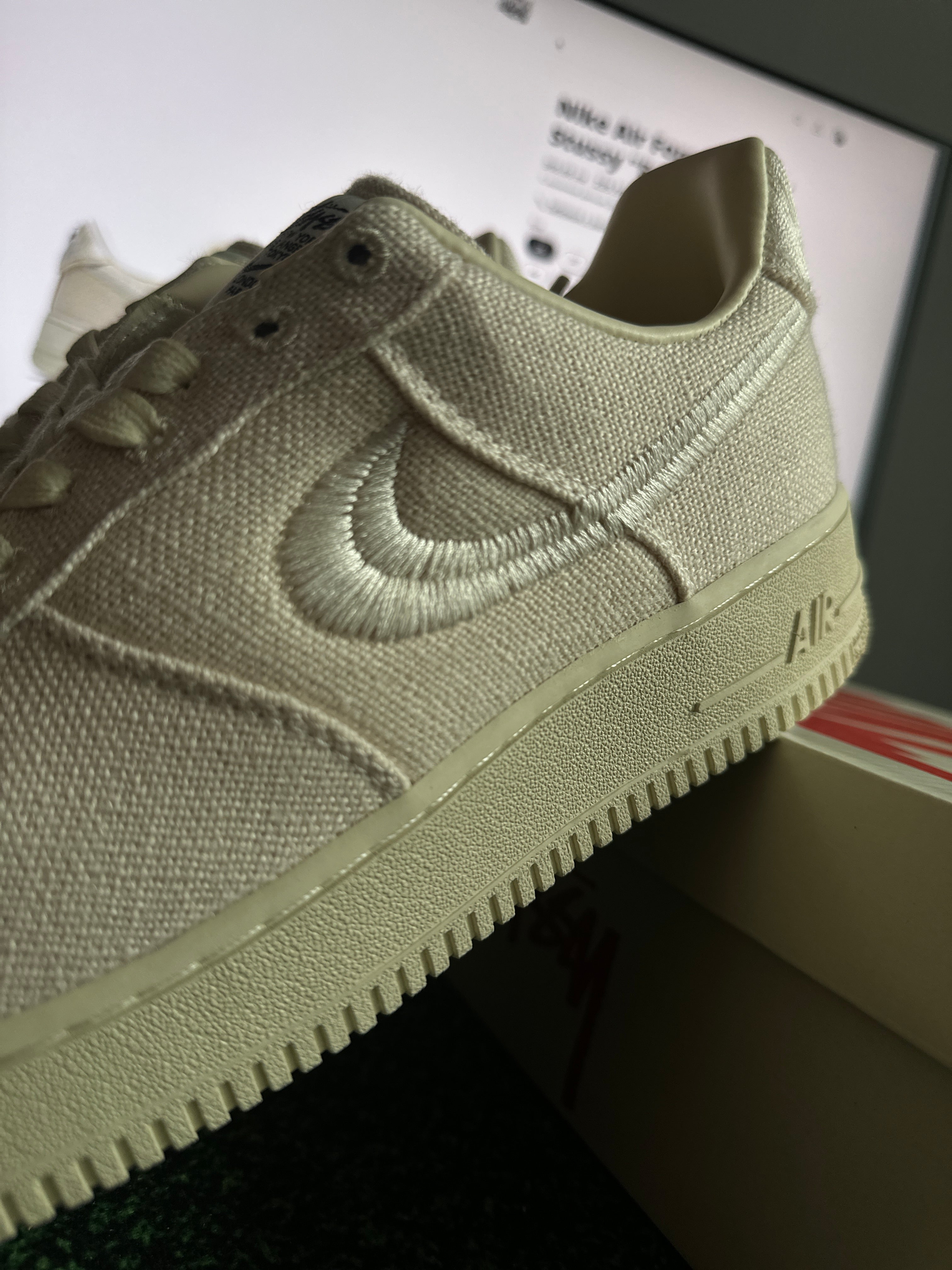Nike Air Force 1 Low X Stussy "Fossil"
