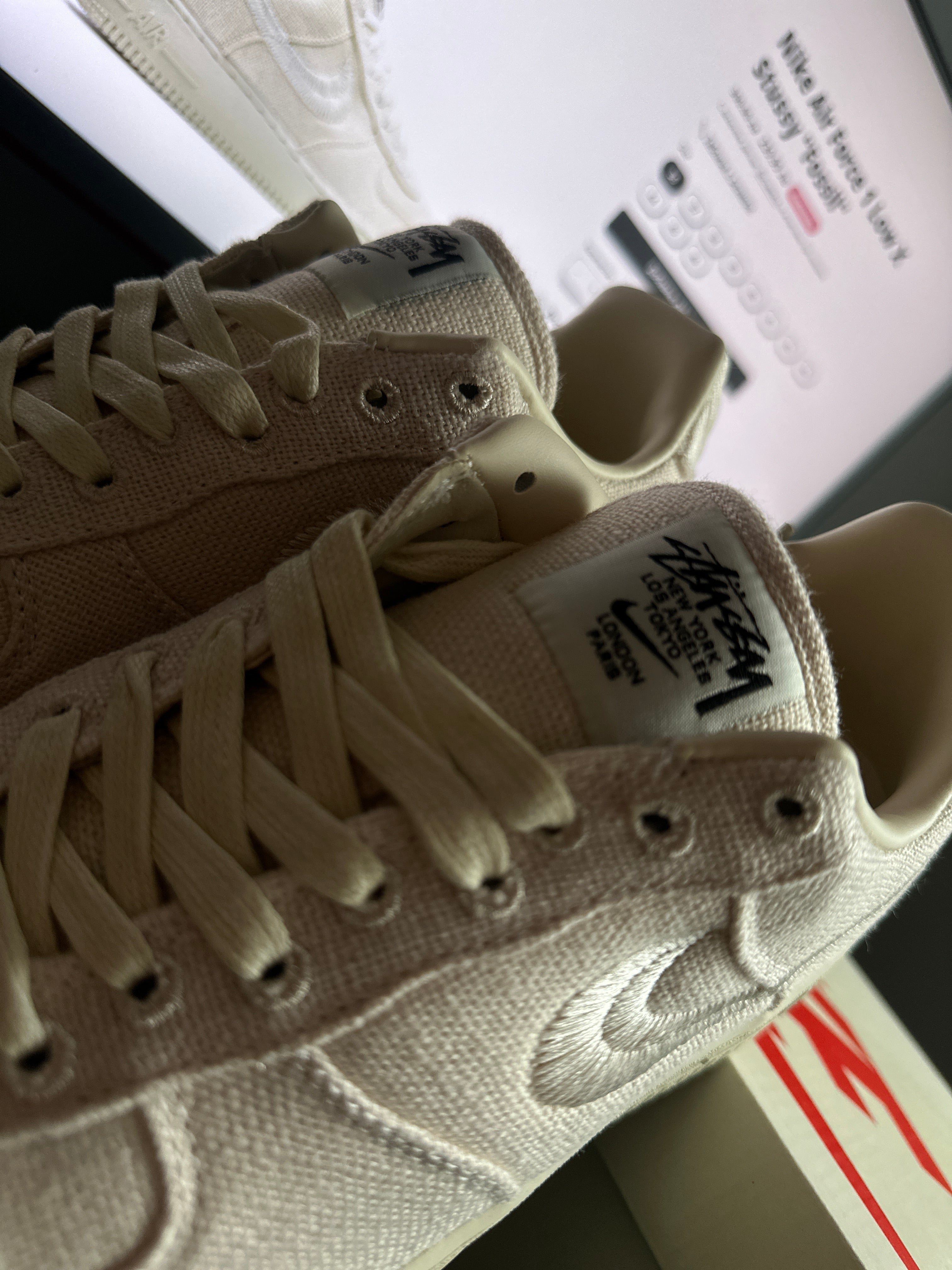 Nike Air Force 1 Low X Stussy "Fossil"